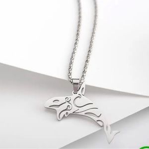 2/$30 Stainless Steel Whale Charm & Necklace NEW Great Gift! Nautical